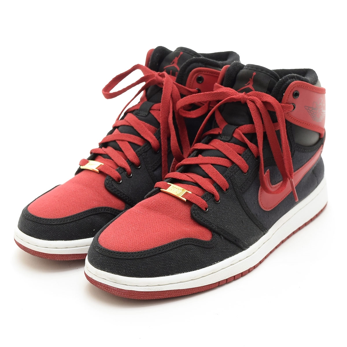●564365 NIKE ナイキ スニーカー ●AIR JORDAN 1 RETRO KO HI Bred 402297-001 サイズ28.0cm メンズ ブラック レッド拍卖
