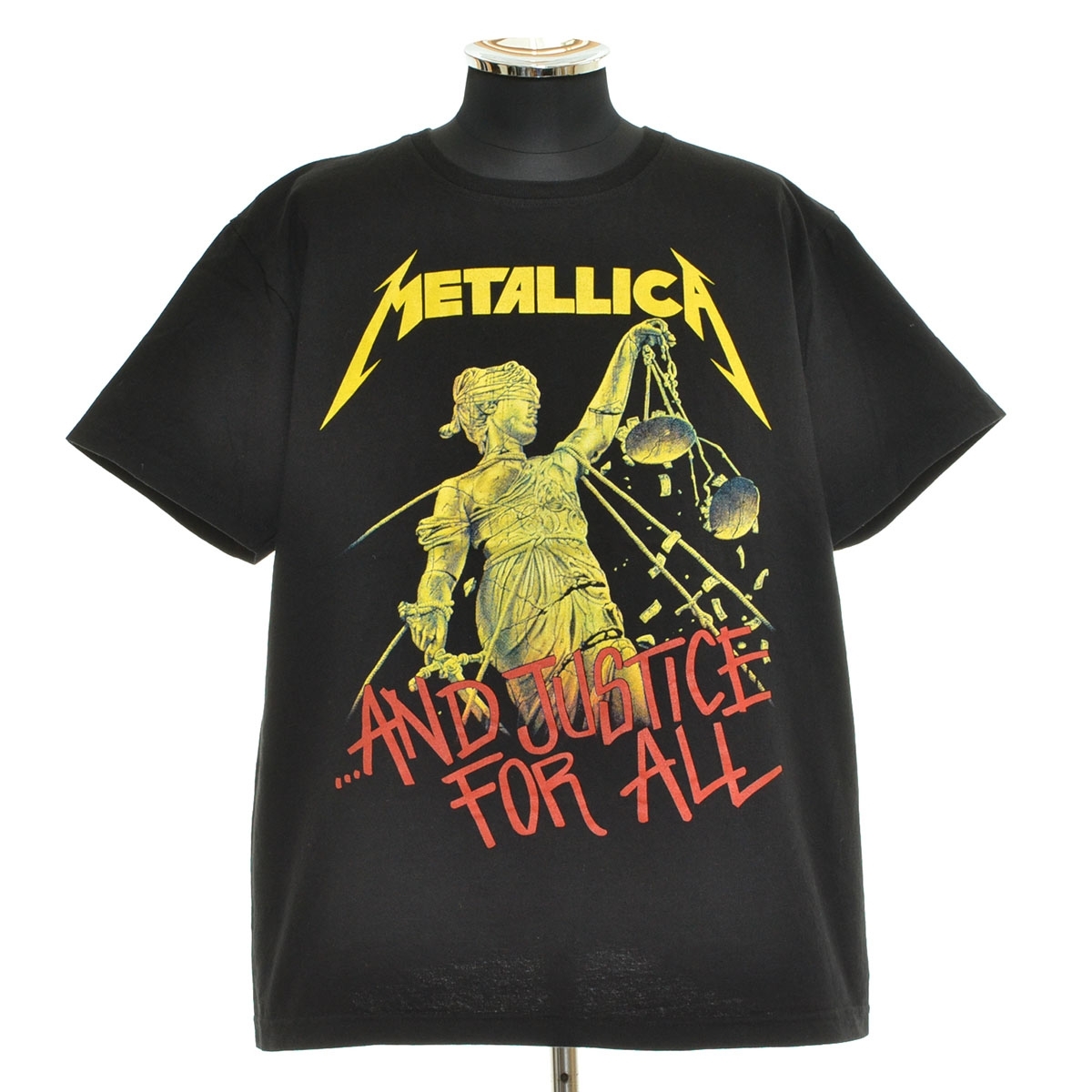 ●562709 BAND T-SHIRT ●Tシャツ 半袖 METALICA サイズL メンズ ブラック拍卖