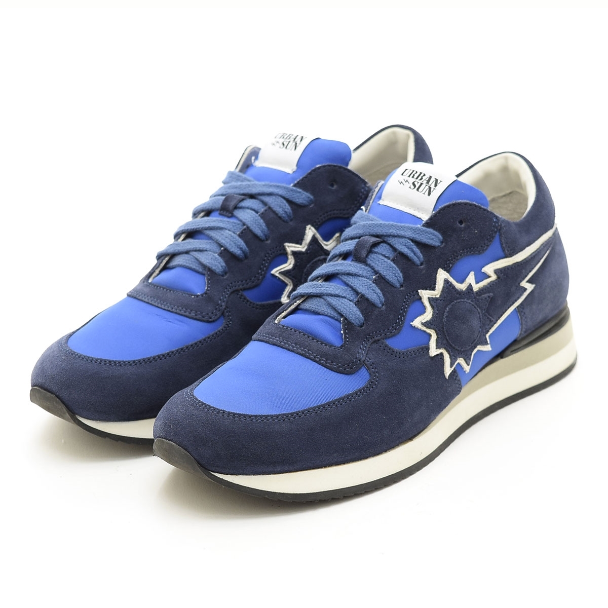 ●565127 URBAN SUN アーバンサン ●スニーカー VINCENT サイズ42/27.0cm メンズ ネイビー拍卖