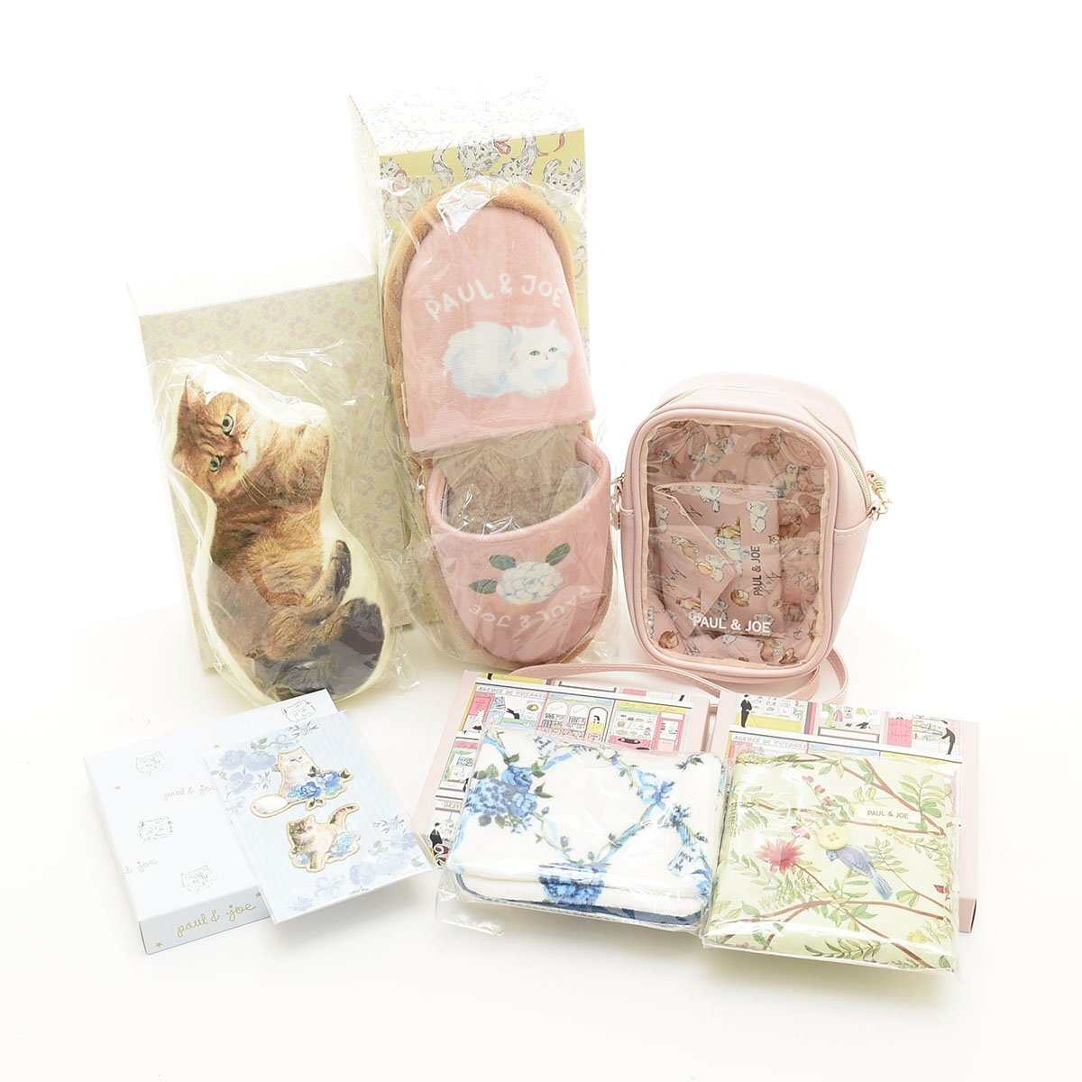 ◇565147 未使用品 PAUL&JOE ポール&ジョー 衣料雑貨 ポシェット カードケース ポーチ バッグ スリッパなど おまとめ6点セット レディース拍卖