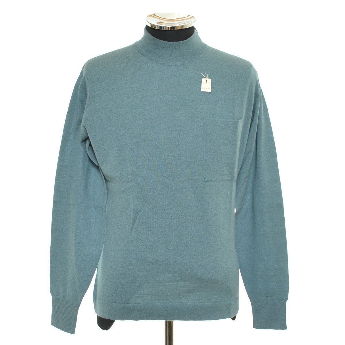 ◆562321 未使用品 GIVENCHY ◇ニットセーター 70s-80s ユーロヴィンテージ デッドストック サイズ3 メンズ フランス製 ブルー拍卖