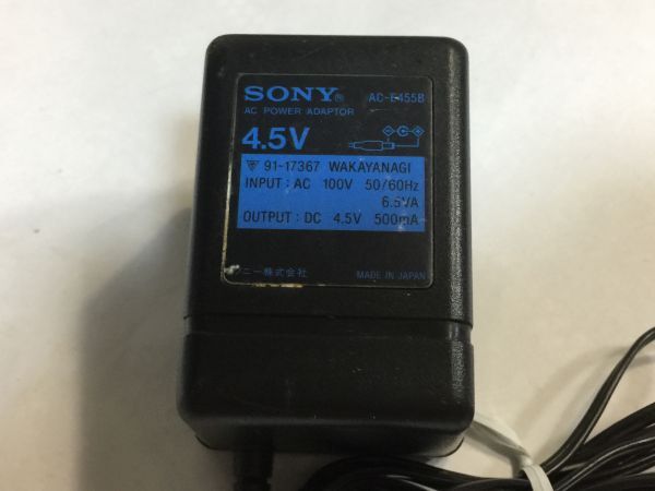 ACアダプター ソニー AC-E455B 4.5V 0.5A 2F83AA拍卖