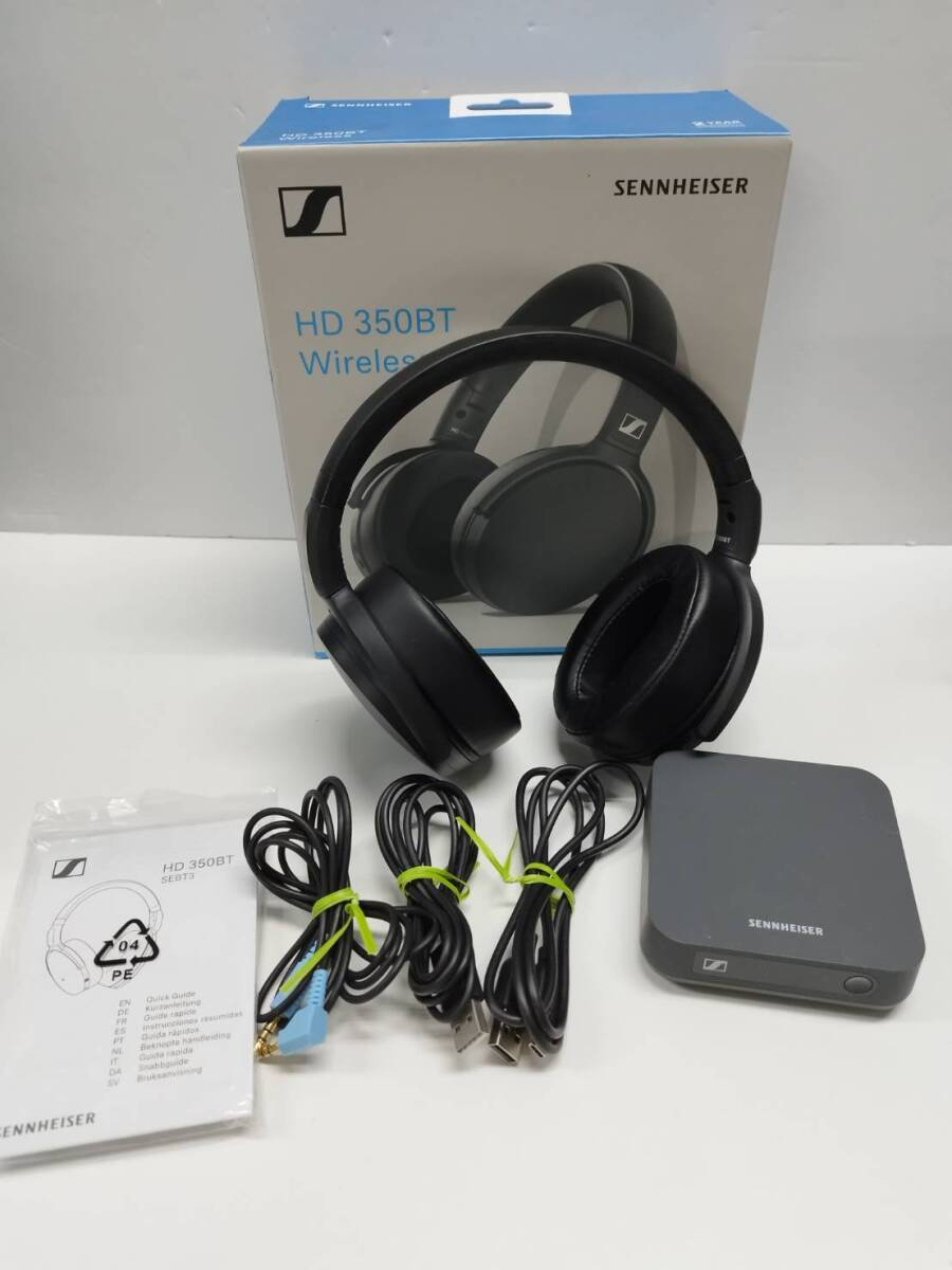 【良品】SENNHEISER HD 350BT/SEBT3/ワイヤレスヘッドホン/ブラック拍卖