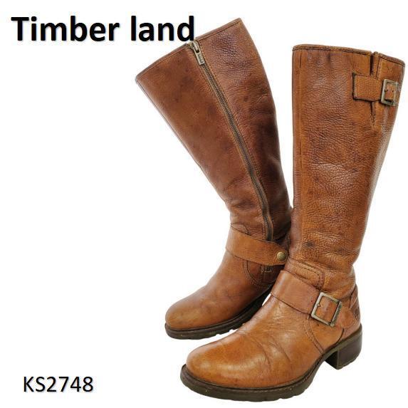 ティンバーランド 激レア 53380 エンジニア サイドジップ シボ革 24.5拍卖