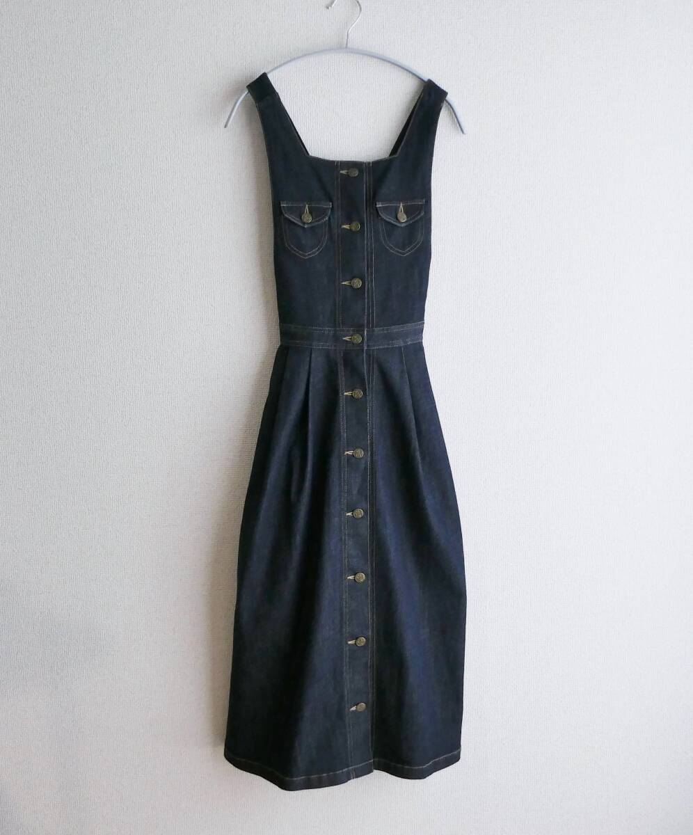 To b. by agnes b. アニエスベー デニムジャンパースカート サイズ38拍卖