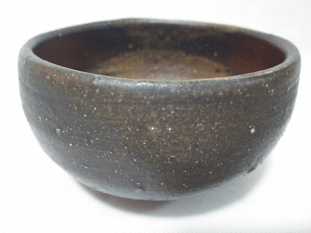 ★【一美堂】★茶道具★備前焼★山下譲治作★焼締『抹茶碗』★名品★拍卖