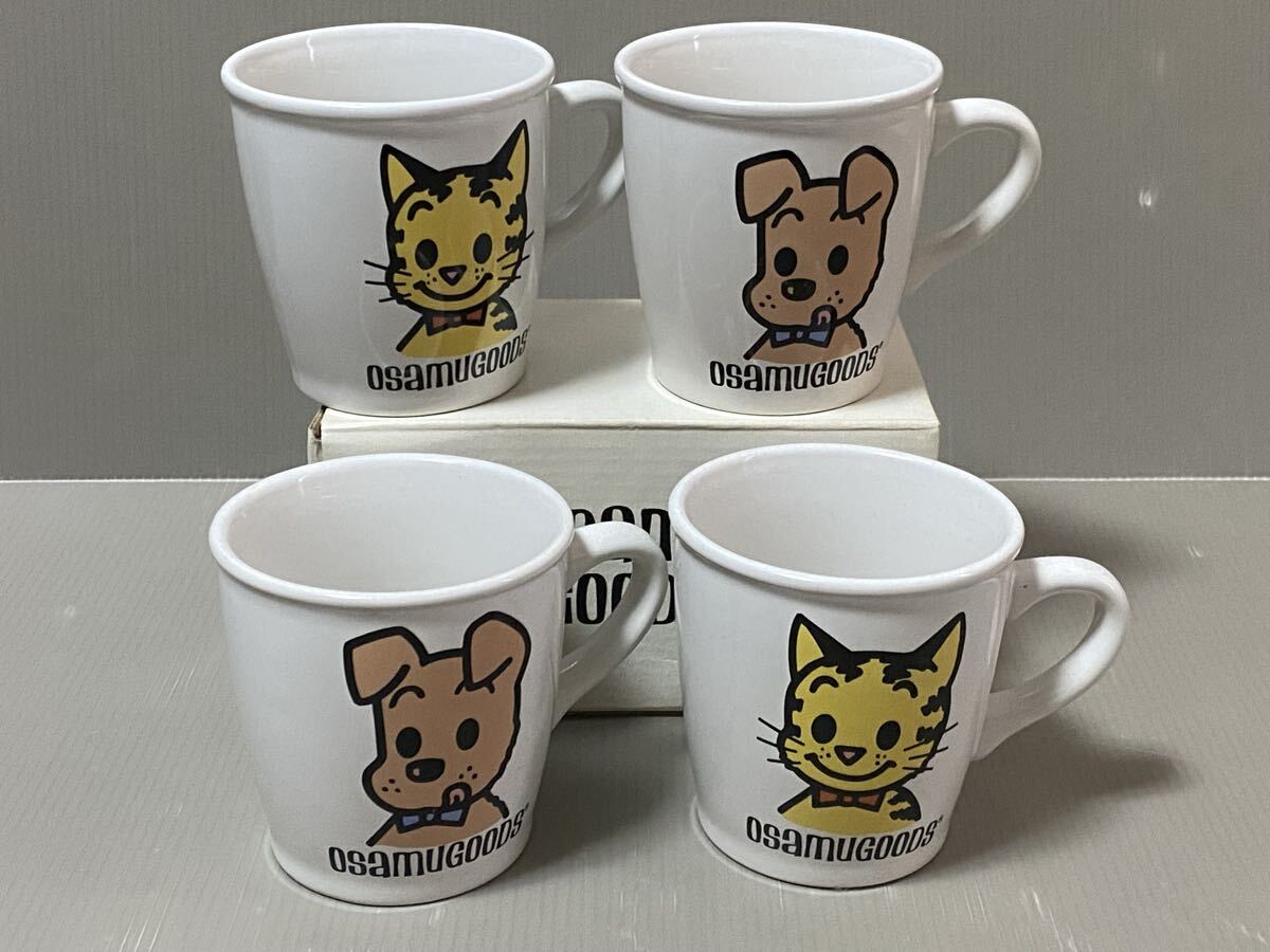 未使用 osamu GOODS オサムグッズ ペアマグカップ 犬猫 4個セット拍卖