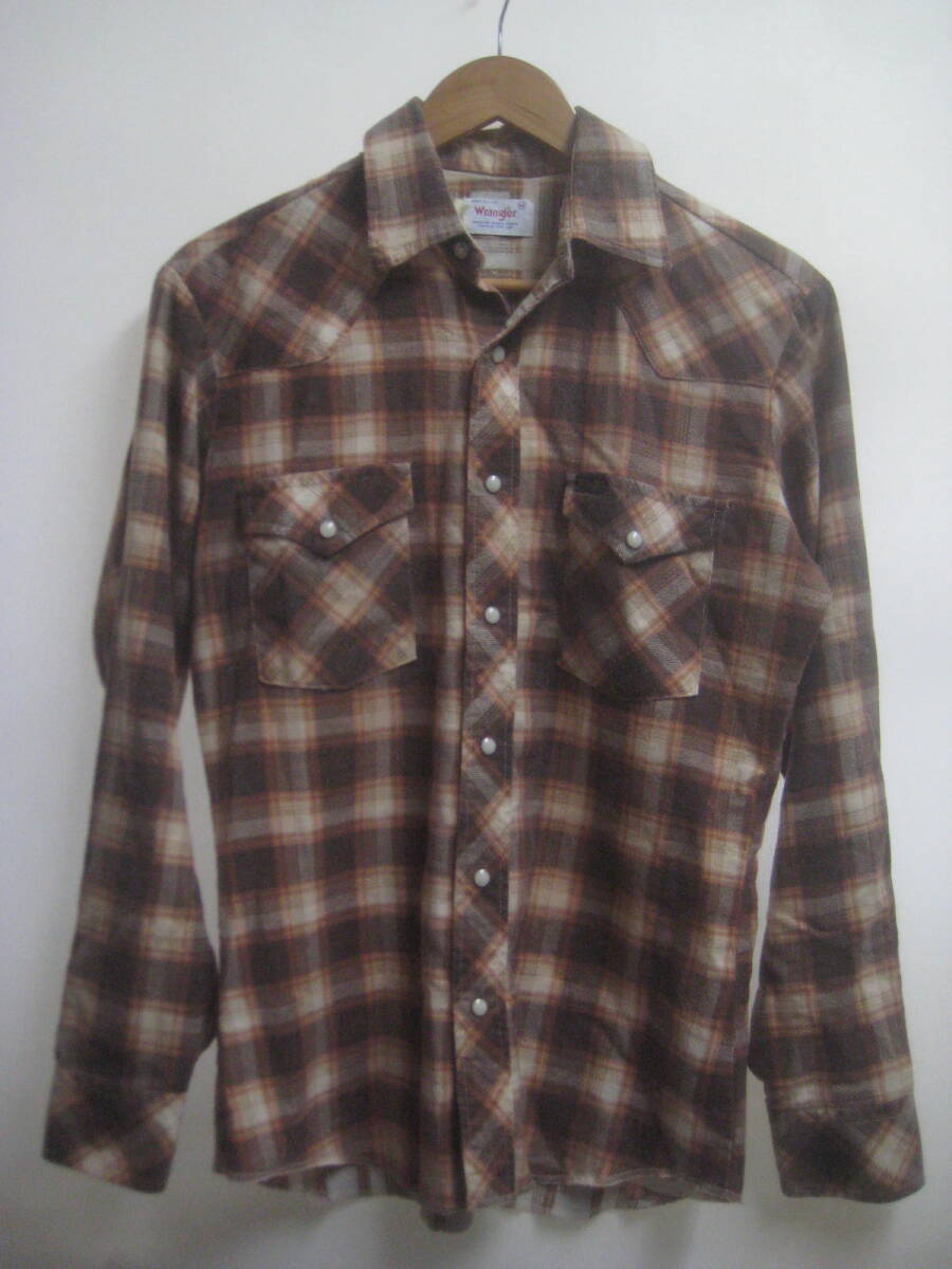 一点物!! Wrangler ラングラー ビンテージ ウエスタンシャツ カウボーイシャツ MADE IN USA サイズ M拍卖