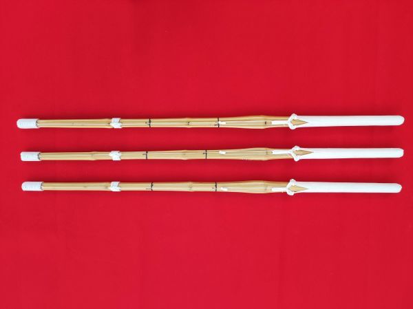 3本セット 真竹竹刀 柄太 「朝鍛夕錬」 Wオール吟仕組完成品 39 SSPシール付き 送料無料拍卖