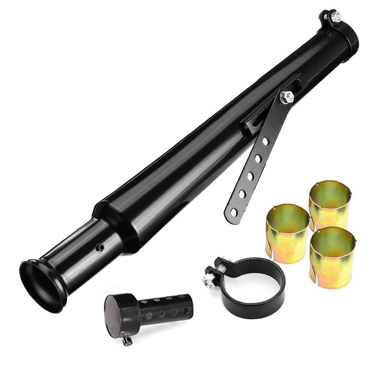 即決新品 バイク アメリカン トランペット スリップオンマフラー 45mm径 ドラスタ ドラッグスター400 ドラッグスター250 ビラーゴ拍卖