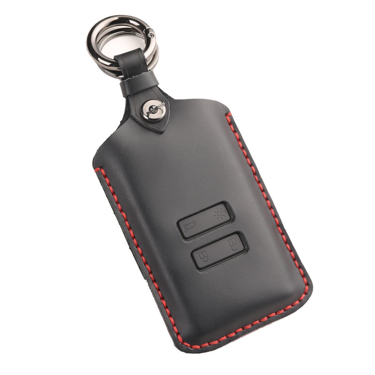 新品即決/送料無料 ルノー 黒 本革 レザー キーケース キーカバー メガーヌ カジャー キャプチャー コレオス ルーテシア アルカナ拍卖