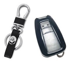 新品即決/送料無料 トヨタ キーケース キーカバー 黒 プリウス50系 クラウン220系 CHR RAV4 ランドクルーザープラド150系後期 カムリ70系拍卖