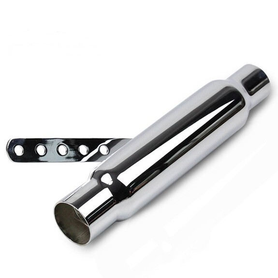 新品 即決 バイク 汎用 キャブトン スリップオン シガーマフラー メッキ 銀 ドラスタ ドラッグスター250 ドラッグスター1100拍卖