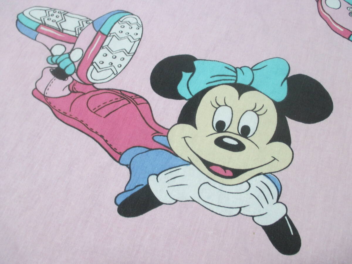 ミニー☆シーツ☆ディズニー☆ヴィンテージシーツ☆シーツリメイク☆フランスシーツ☆オーバーオールミニー☆激レア入手困難柄☆☆拍卖