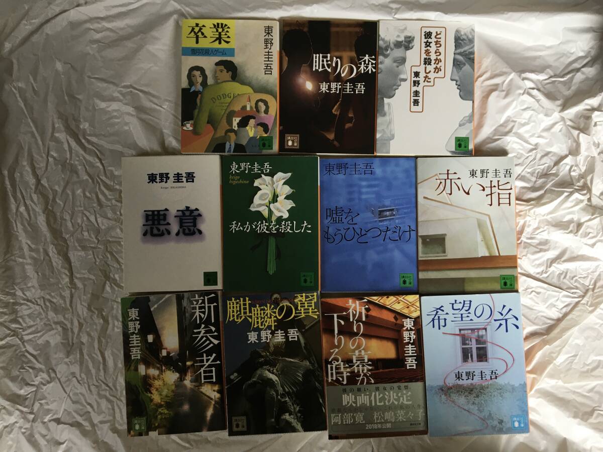 東野圭吾 「加賀恭一郎」シリーズ11冊セット 「卒業」「眠りの森」「どちらかが彼女を殺した」「悪意」「私が彼を殺した」他拍卖