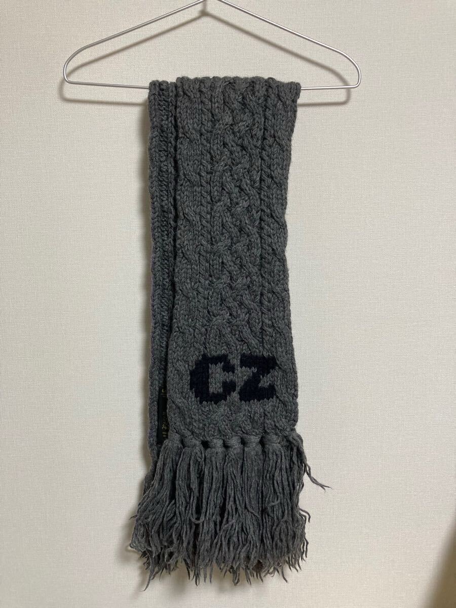 送料無料 zucca マフラー ニット 美品 貴重 バッキンガム グレー CABANE de ZUCCa ミヤケイッセイ拍卖