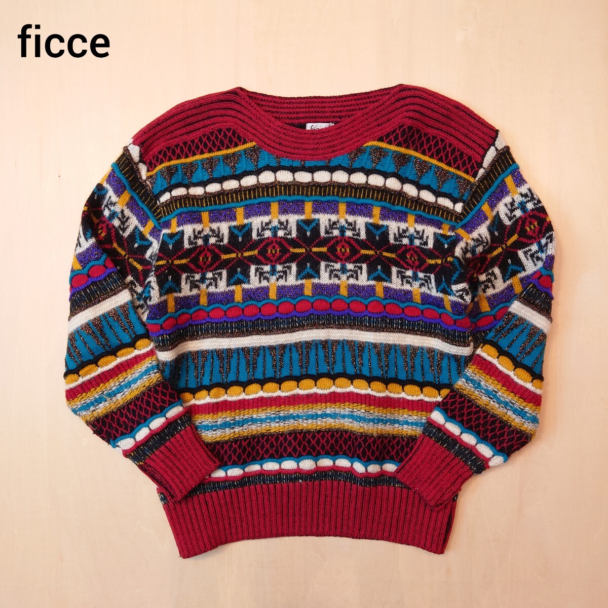 ficce yoshiyuki konishi ニット セーター 3D 立体 フィッチェ 小西義之 2509拍卖