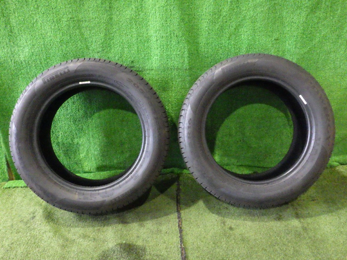 ◆ バリ溝 2023年製 タイヤのみ 16インチ 2本セット PIRELLI POWERGY ピレリ パワジー 205/55R16 23年製 中古 I104 ◆拍卖