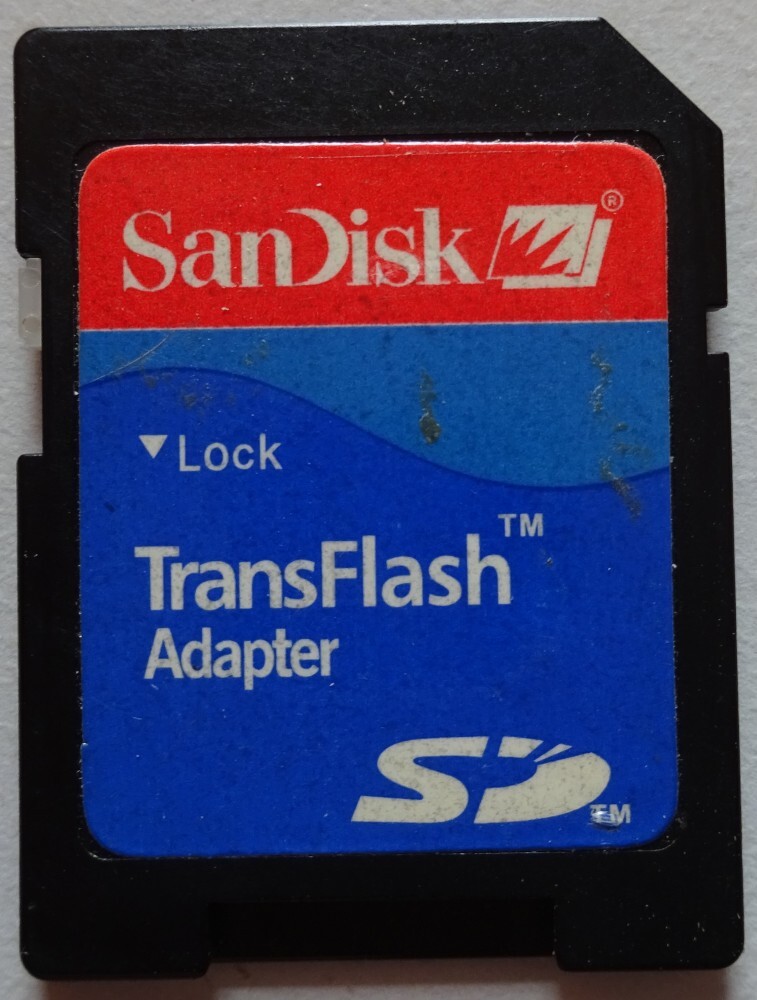 【中古】San Disk マイクロSDカード 変換アダプタ 2025090027拍卖