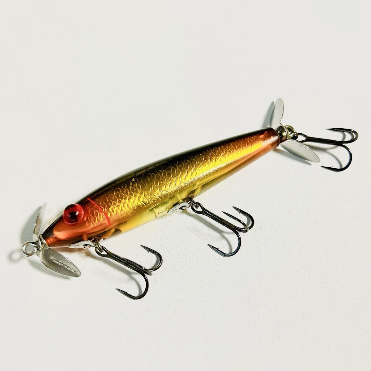 ミロルアー 5M フローター 3トーンサンバースト リペイント 美品 スミス コーリングアップ ヘドン heddon ノーバイト拍卖