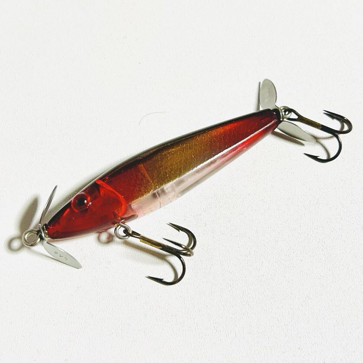 ミロルアー Bプロップ クリアレッドサンバースト風 リペイント 美品 スミス コーリングアップ ヘドン heddon ノーバイト拍卖