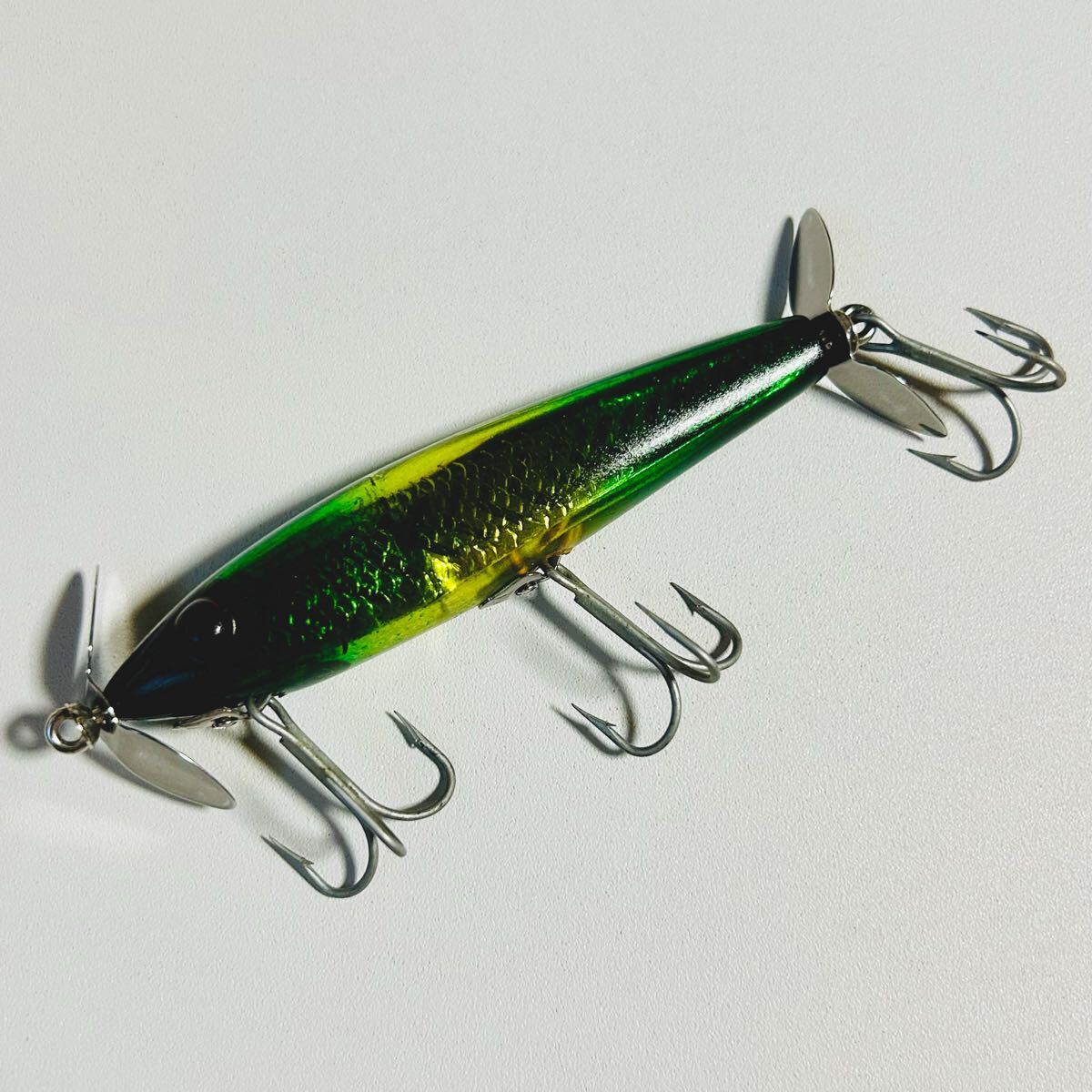 ミロルアー L&S 5M フローター グリーン3トーンサンバースト リペイント 美品 スミス コーリングアップ ヘドン heddon ノーバイト拍卖