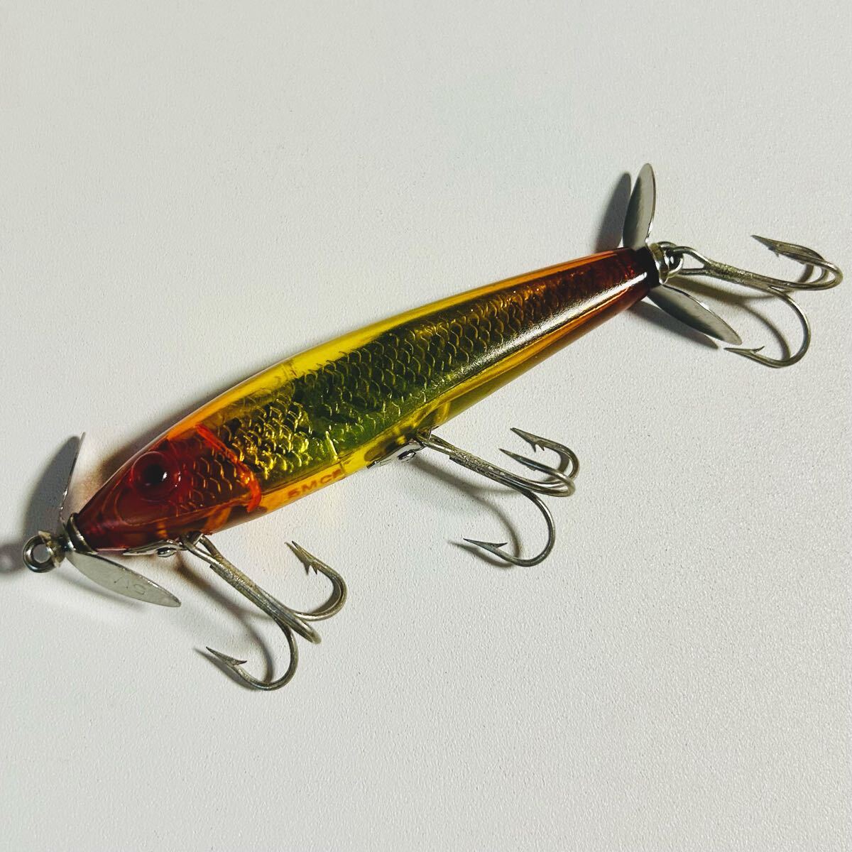 ミロルアー L&S 5M フローター 3トーンサンバースト リペイント 美品 スミス コーリングアップ ヘドン heddon ノーバイト拍卖