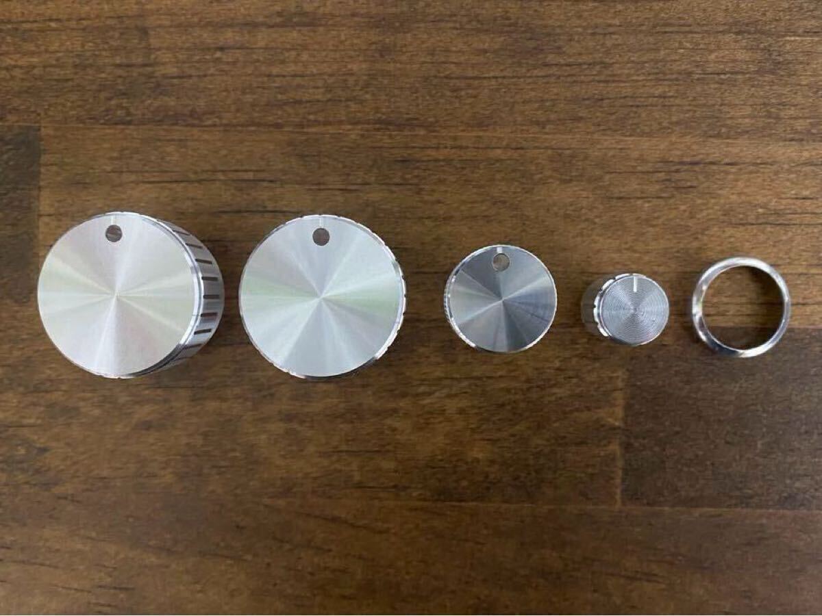 【割れ防止対策付き】L700S ミラジーノ エアコン ツマミ ノブ 4個+ハザードスイッチリングのセット② シルバー拍卖