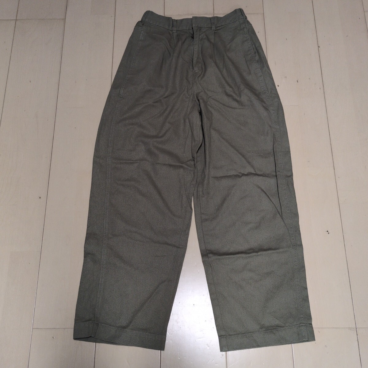 RETROGIRL レトロガール チノパン デニム ワイド フリーサイズ レディース カーキ 拍卖