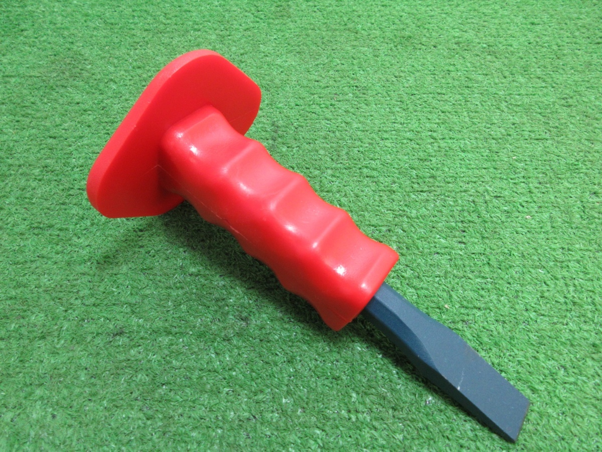 美品【 メーカー不明 】 22-208R グリップ付き タガネ たがね拍卖