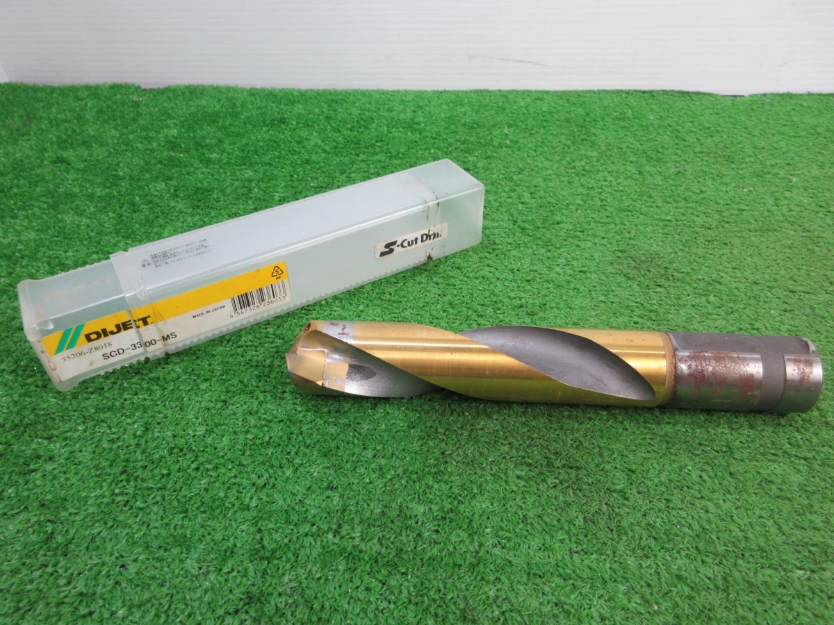 【 DIJET / ダイジェット 】 SCD-3350-MS S-CUTドリル Sカットドリル 刃径:33.5mm シャンク径:32mm拍卖