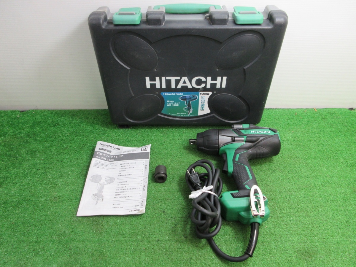 美品【 HITACHI / ヒタチ 】 WR16SE インパクトレンチ 100V 差込角12.7mm拍卖