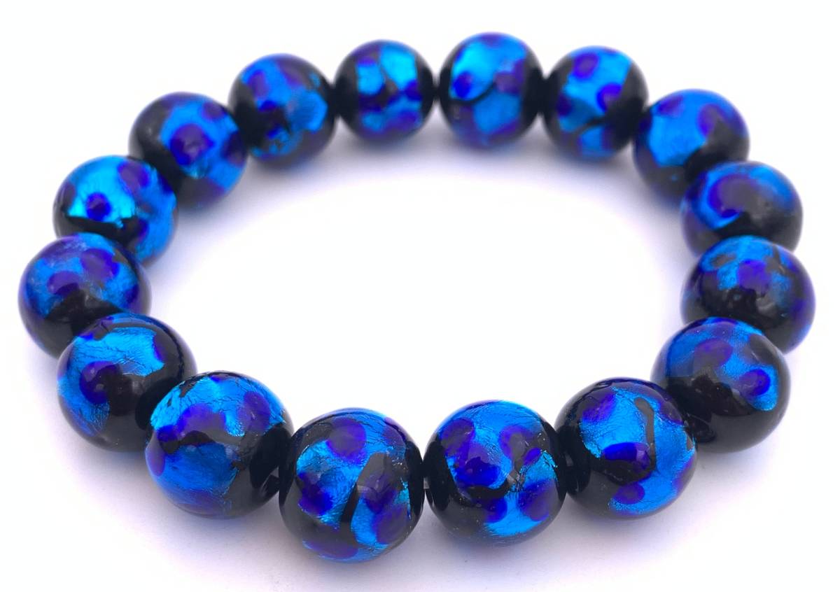 ホタルガラス 12mm玉 のブレスレット-1拍卖