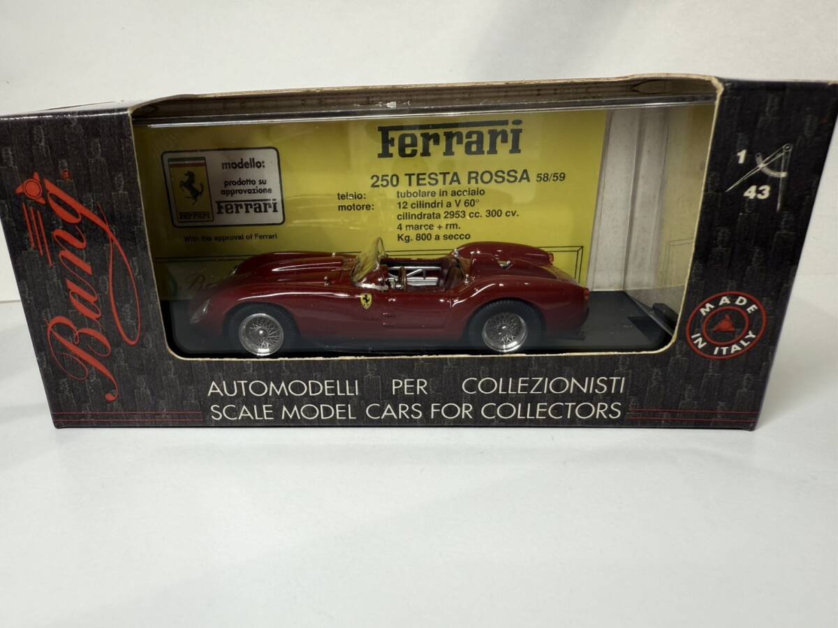 ●S7-9-151 Bang製 フェラーリ 250 テスタロッサ 1/43Sスケール モデルカー コレクター ミニカー拍卖
