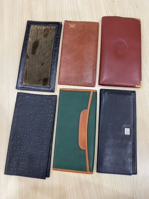 ●F7-9-20 財布 お札入れ おまとめ Cartier カルティエ アザラシ ノンブランド など 6点セット拍卖