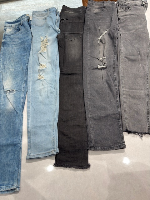 ●H7-9-27 古着 デニム まとめ売り 7点 カジュアル サイズ様々 ボトムス ワイドパンツ スラックス デニム ダメージジーンズ 7本拍卖