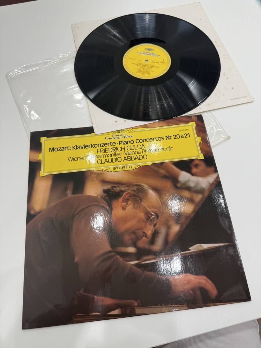 ●N7-8-27 LP/ グルダ、アバド / モーツァルト:ピアノ協奏曲第20番、第21番 / ドイツ盤 2530548拍卖