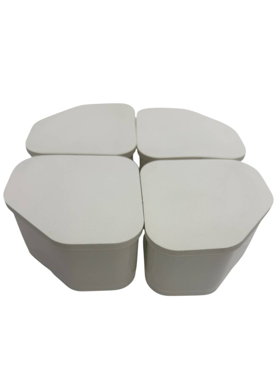 ● N7-9-6 因幡電機 洗濯機用防振かさ上げ台 ふんばるマン 1セット4個入り ホワイト 中古品拍卖