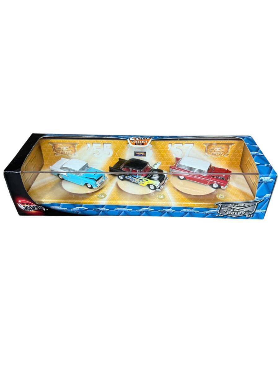 ●S7-9-65 ホットウィール 100% クールクラシックス・トライファイブ・シェビー・ボックスセット 3台セット ミニカー 未使用拍卖