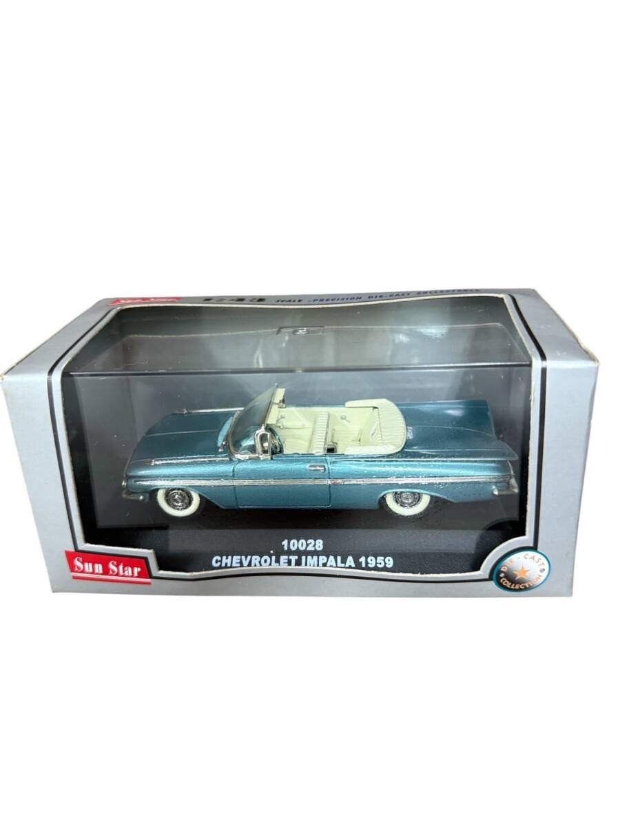●S7-9-69 Sun Star 1/43 スケール CHEVROLET IMPALA 1959 箱 ケース付き 長期保管品拍卖