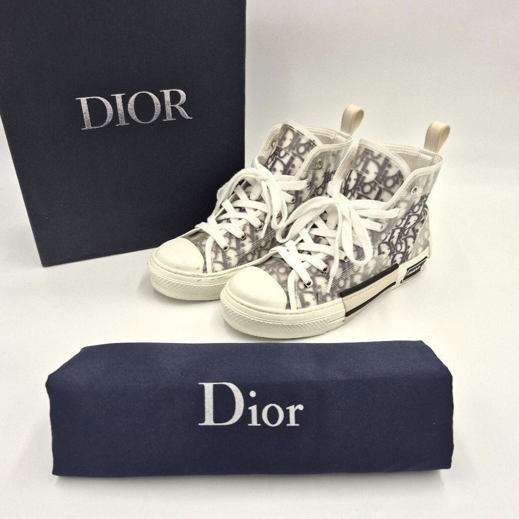 【定価165000円】ディオール オブリークキャンパス 39 スニーカー  シューズ ハイカット B23 クリスチャンディオール Dior 拍卖
