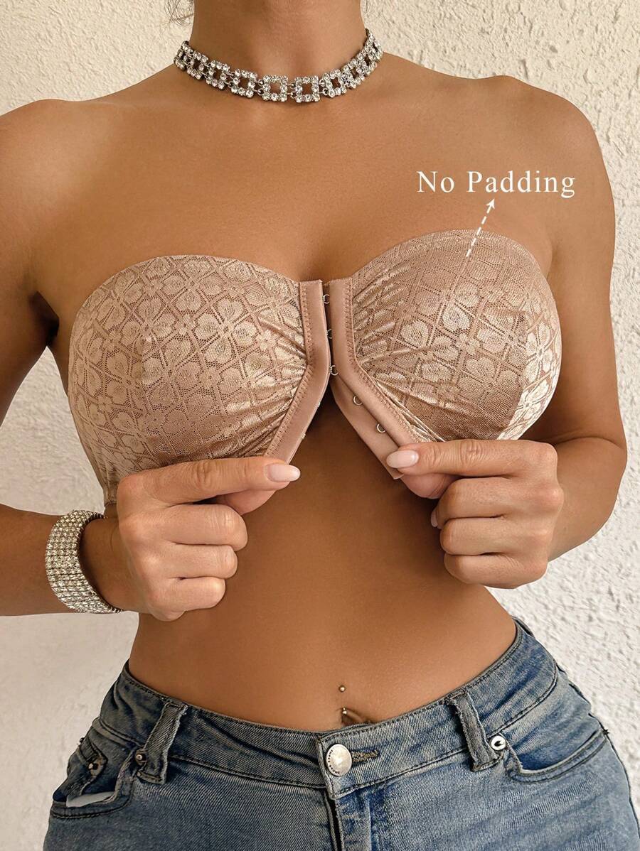 インティメート ブラジャー 1個 レギュラー レース パッチワーク チューブトップブラ レディース カジュアル拍卖