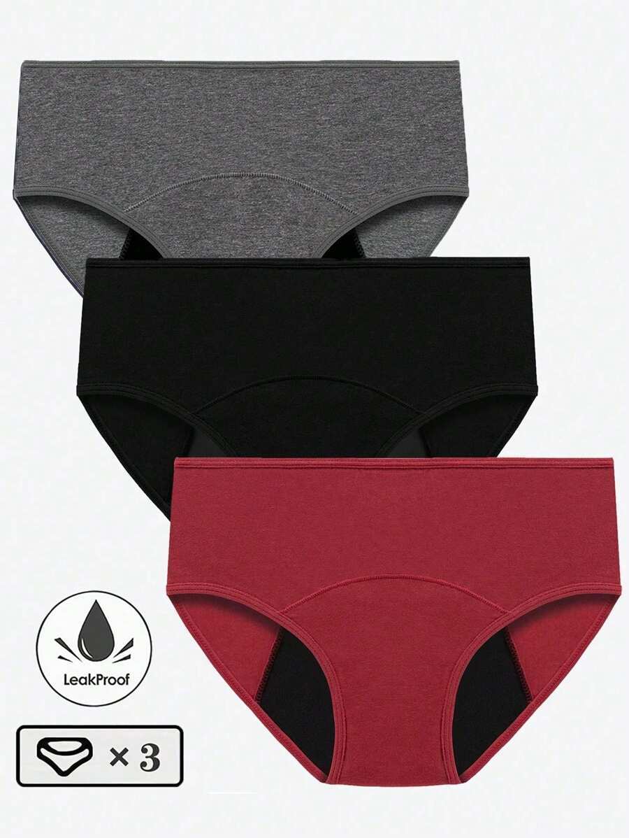 インティメート ショーツ 4個/ロットおよび3個/ロットの女性用月経ショーツ-非吸収型の快適な防漏生理下着拍卖