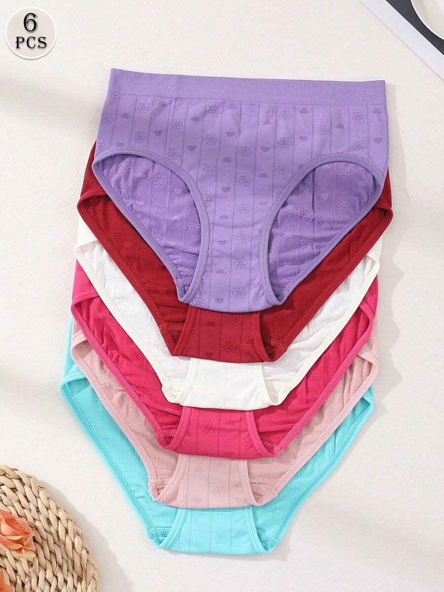 インティメート ショーツ 6枚セット ウエストが高めの履き心地のよい スポーツ・ヨガ用ショーツ 女性用下着 通気性抜群 リフトアッ拍卖