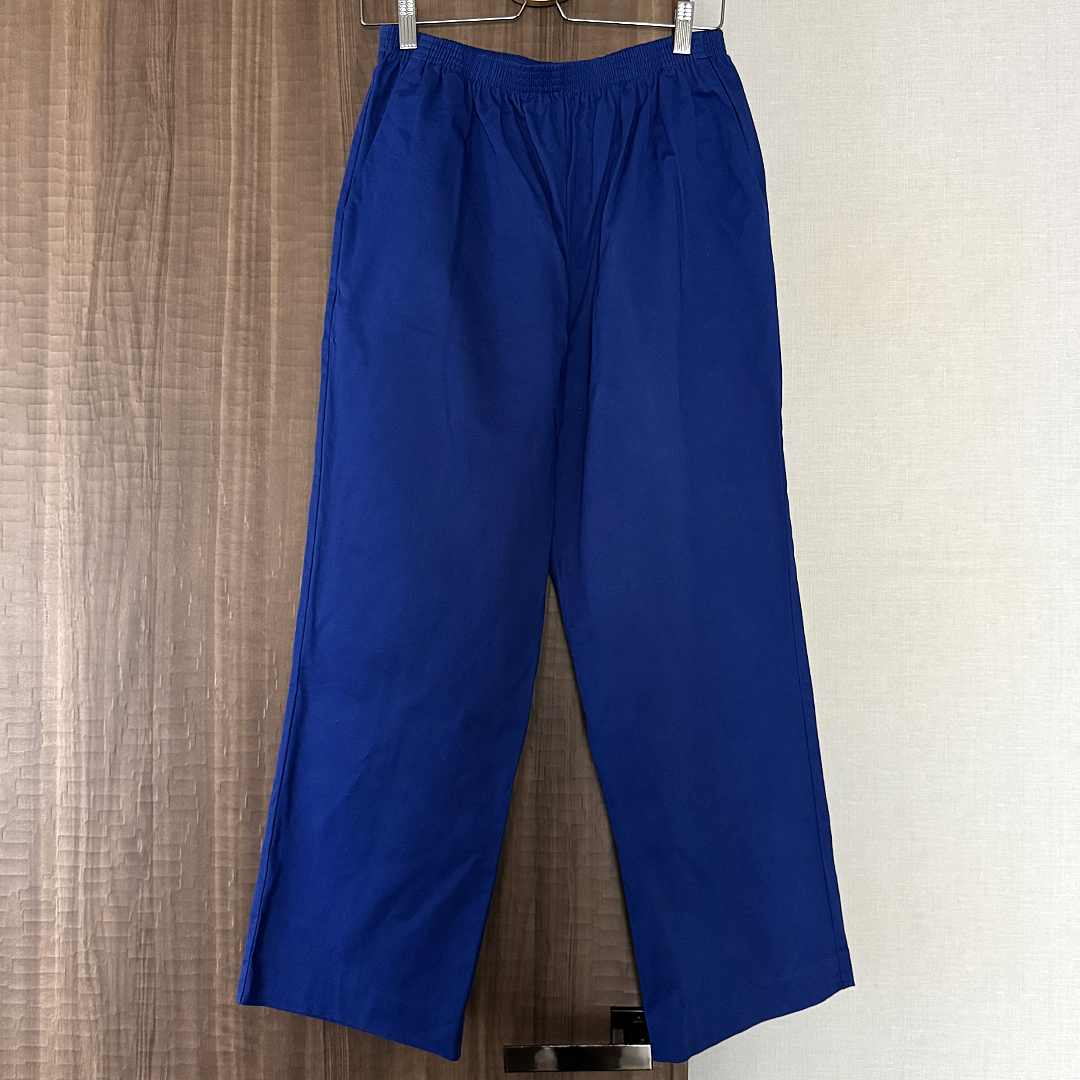 【古着】ALFRED DUNNER(アルフレッドダナー)イージーパンツ 青拍卖