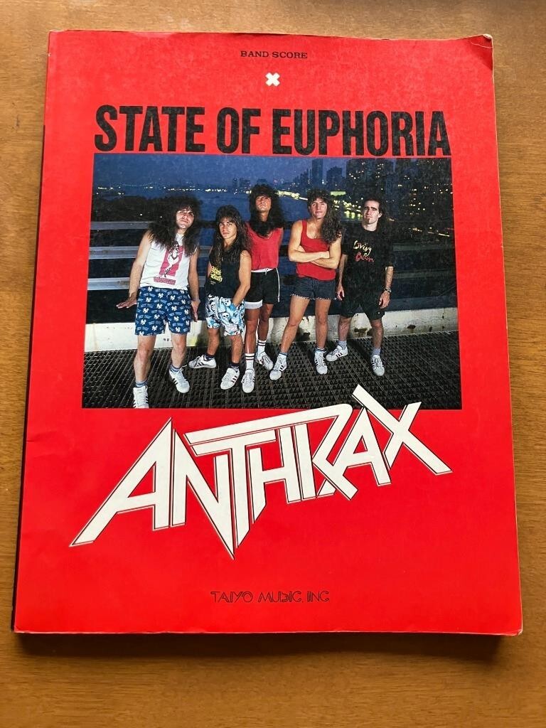 ★ アンスラックス STATE OF EUPHORIA ステートオブユーフォーリア 楽譜 バンドスコア Anthrax 拍卖