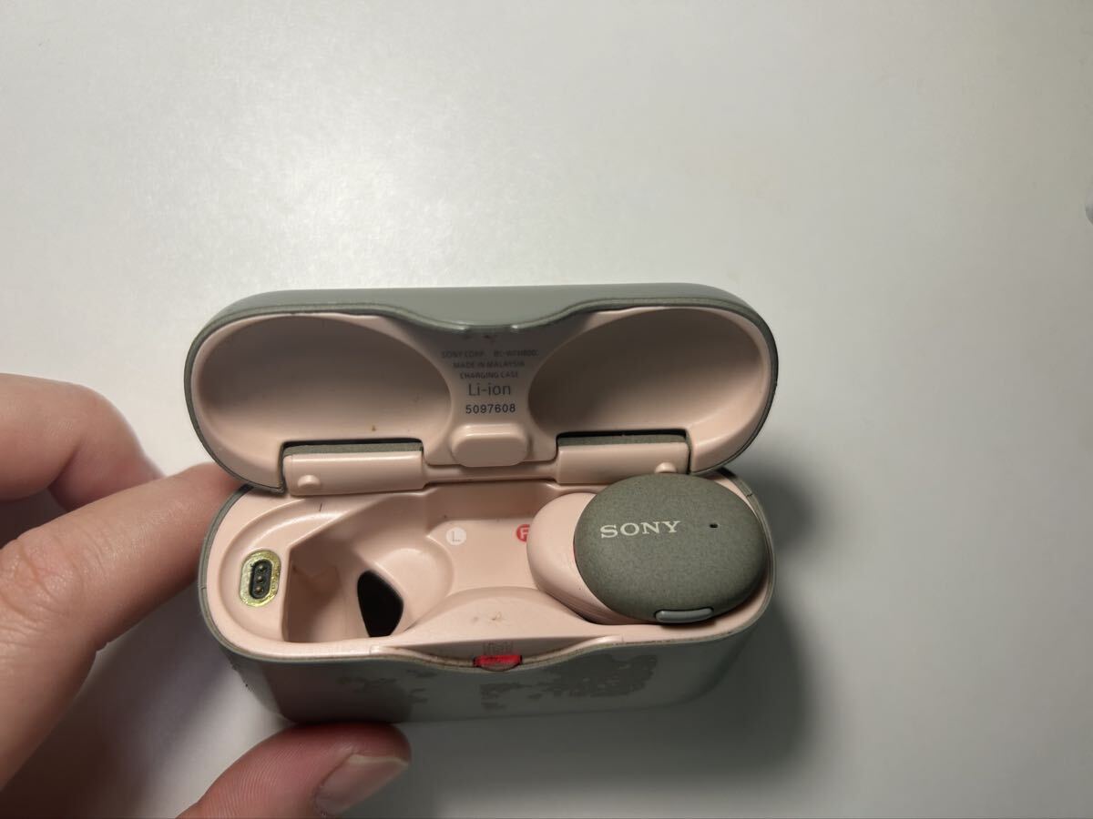SONY WF-H800 イヤホン片耳(右耳)+充電ケース グリーン系拍卖