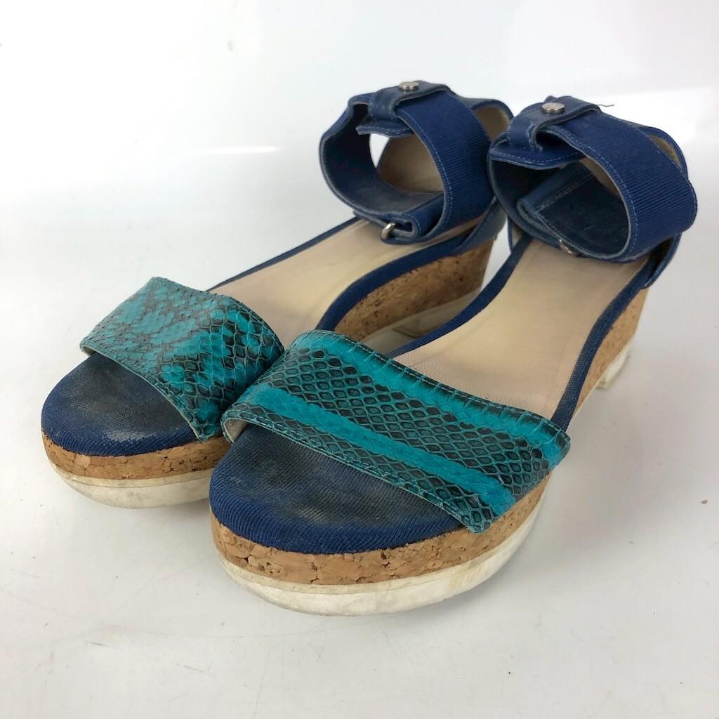 JIMMY CHOO ジミーチュウ サンダル ブルー レディース ブランド 靴 シューズ ファッション ブランド拍卖