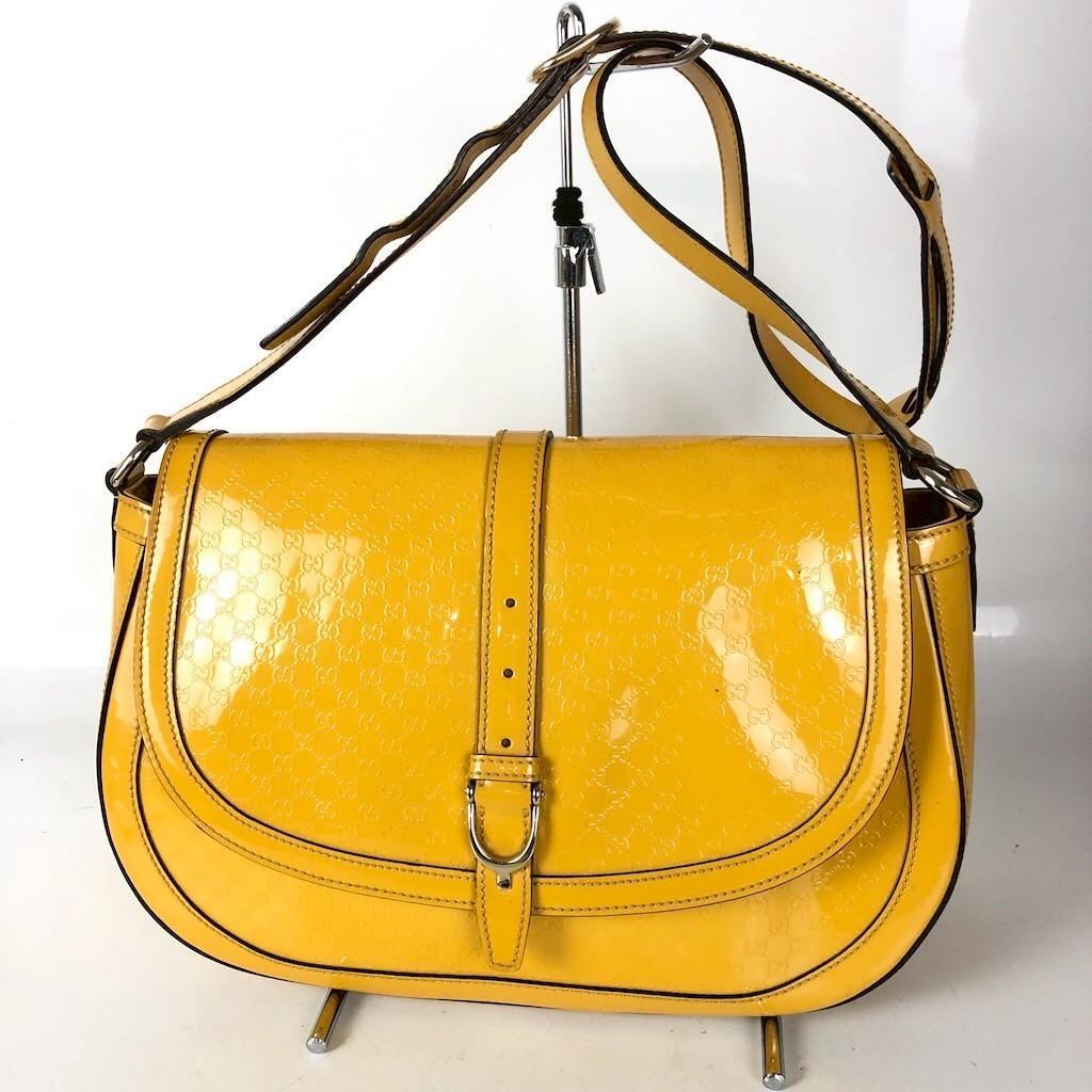 GUCCI グッチ マイクロ ショルダーバッグ イエロー レディース ブランド 鞄 かばん バッグ レディース メンズ ブランド拍卖