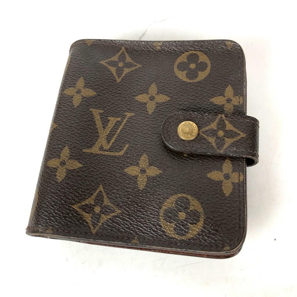 LOUISVUITTON ルイヴィトン コンパクトジップ モノグラム 財布 財布 カードケース カード入れ お札入れ 小銭入れ コインケース ブランド拍卖
